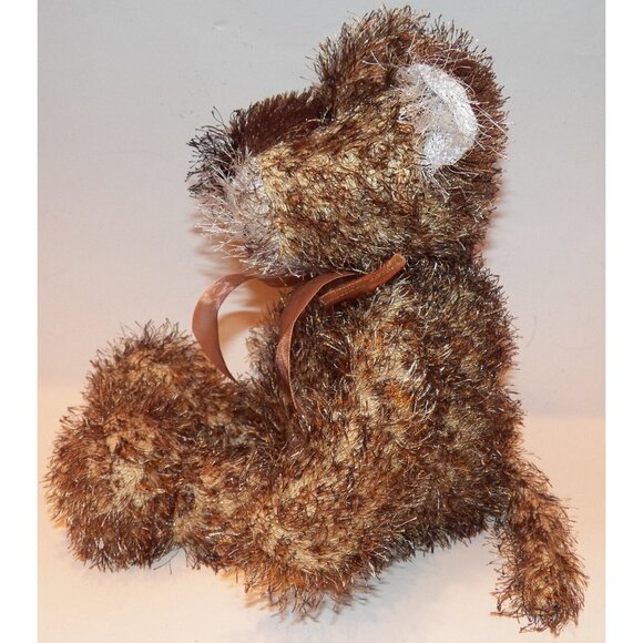 Chosun Lion Plush 15" Stuffed Animal Toy Leopard Cheetah Cat Brown Bow - Picture 3 of 6